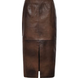 Gonna a tubino in pelle 116321 2037 ROTATE 