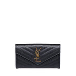 Portafoglio Cassandre matelassé in pelle 372264 BOW011000 SAINT LAURENT 
