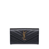 Portafoglio Cassandre matelassé in pelle 372264 BOW011000 SAINT LAURENT 