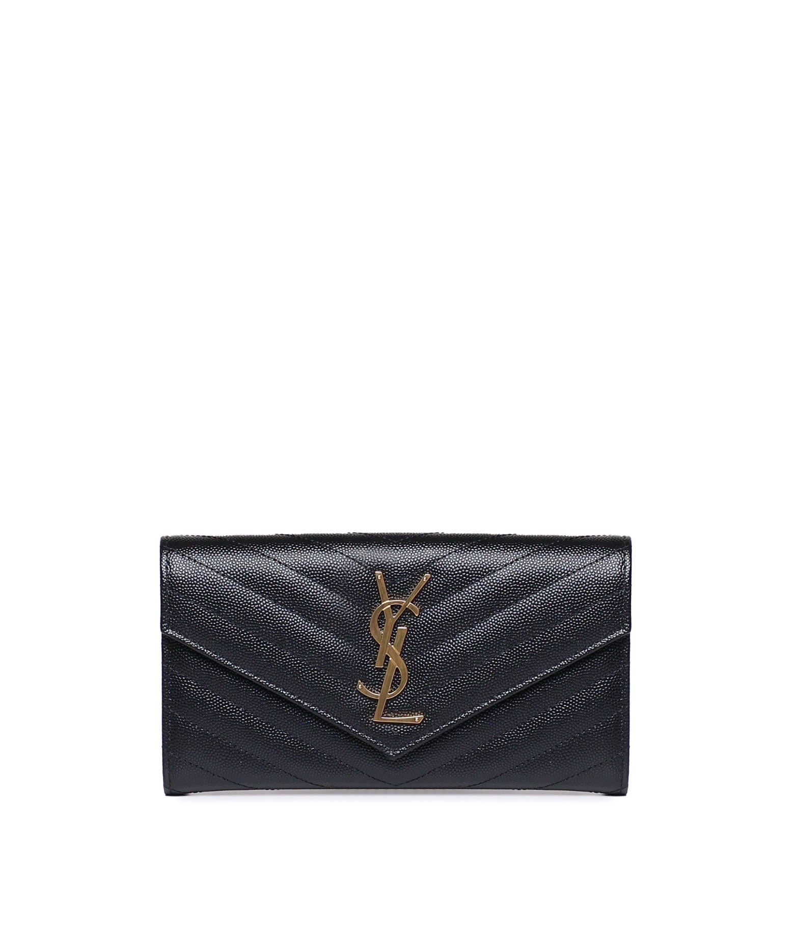 Portafoglio Cassandre matelassé in pelle 372264 BOW011000 SAINT LAURENT 