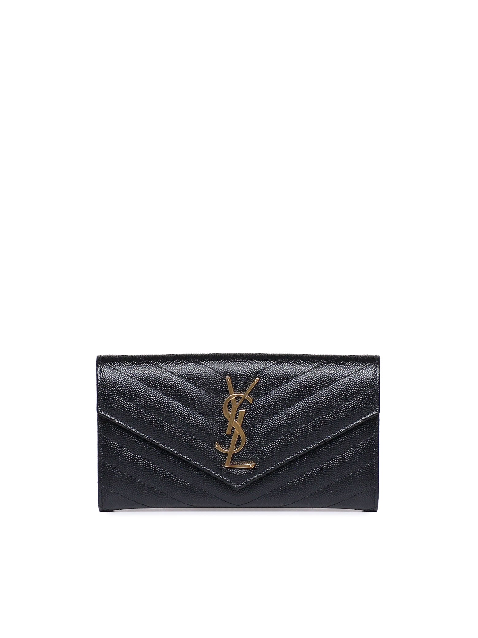 Portafoglio Cassandre matelassé in pelle 372264 BOW011000 SAINT LAURENT 