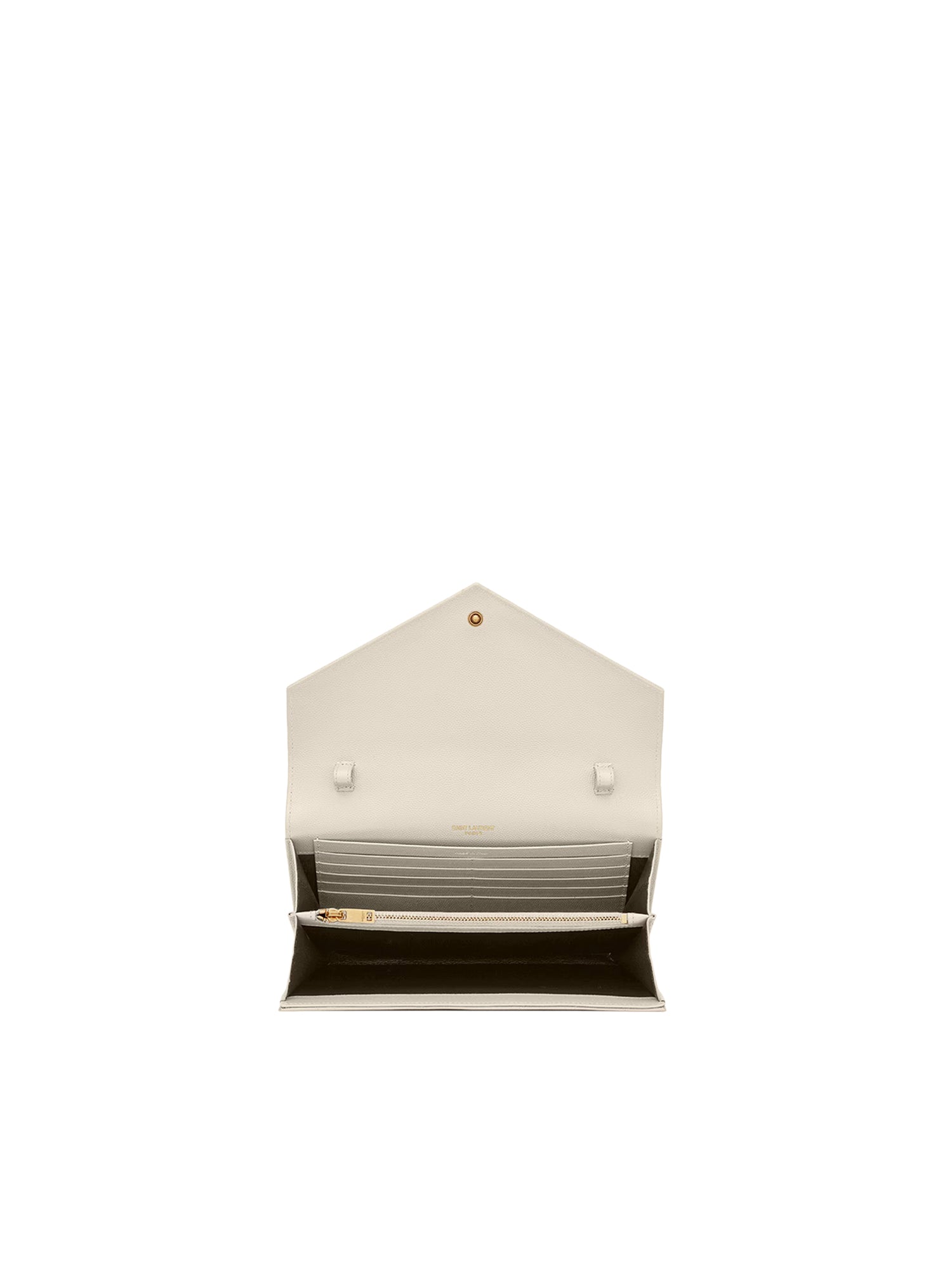 Pochette con catena Cassandre in pelle grain de poudre 377828 BOW019207 SAINT LAURENT 