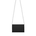 Pochette con catena Cassandre in pelle grain de poudre 377828 BOW021000 SAINT LAURENT 