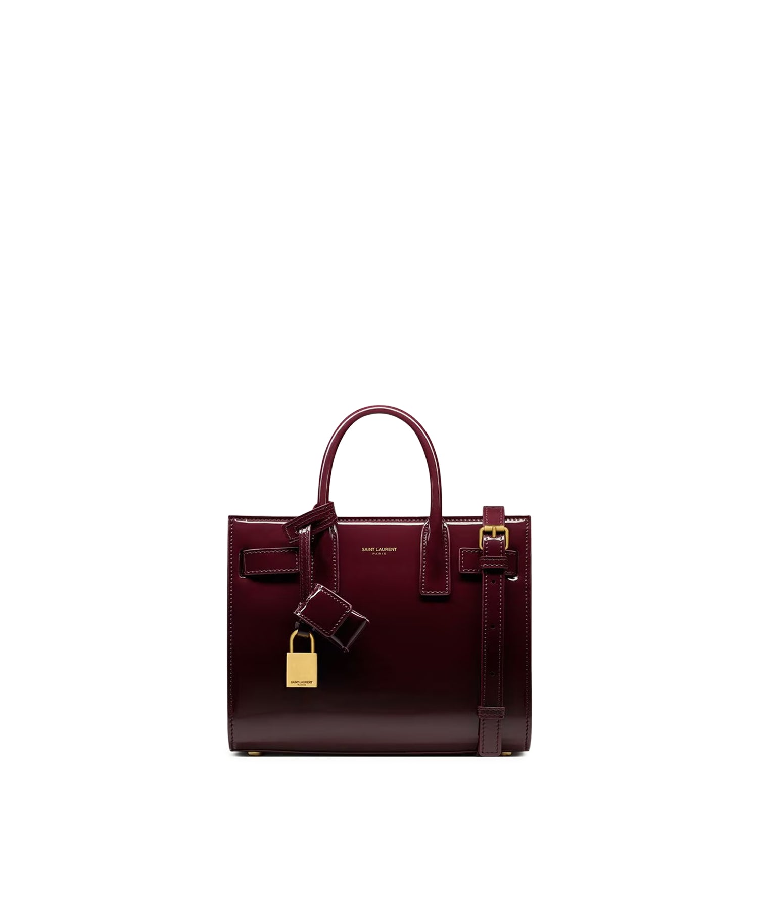 Borsa Sac de Jour in pelle verniciata - Nano 398711 B870W6413 SAINT LAURENT 