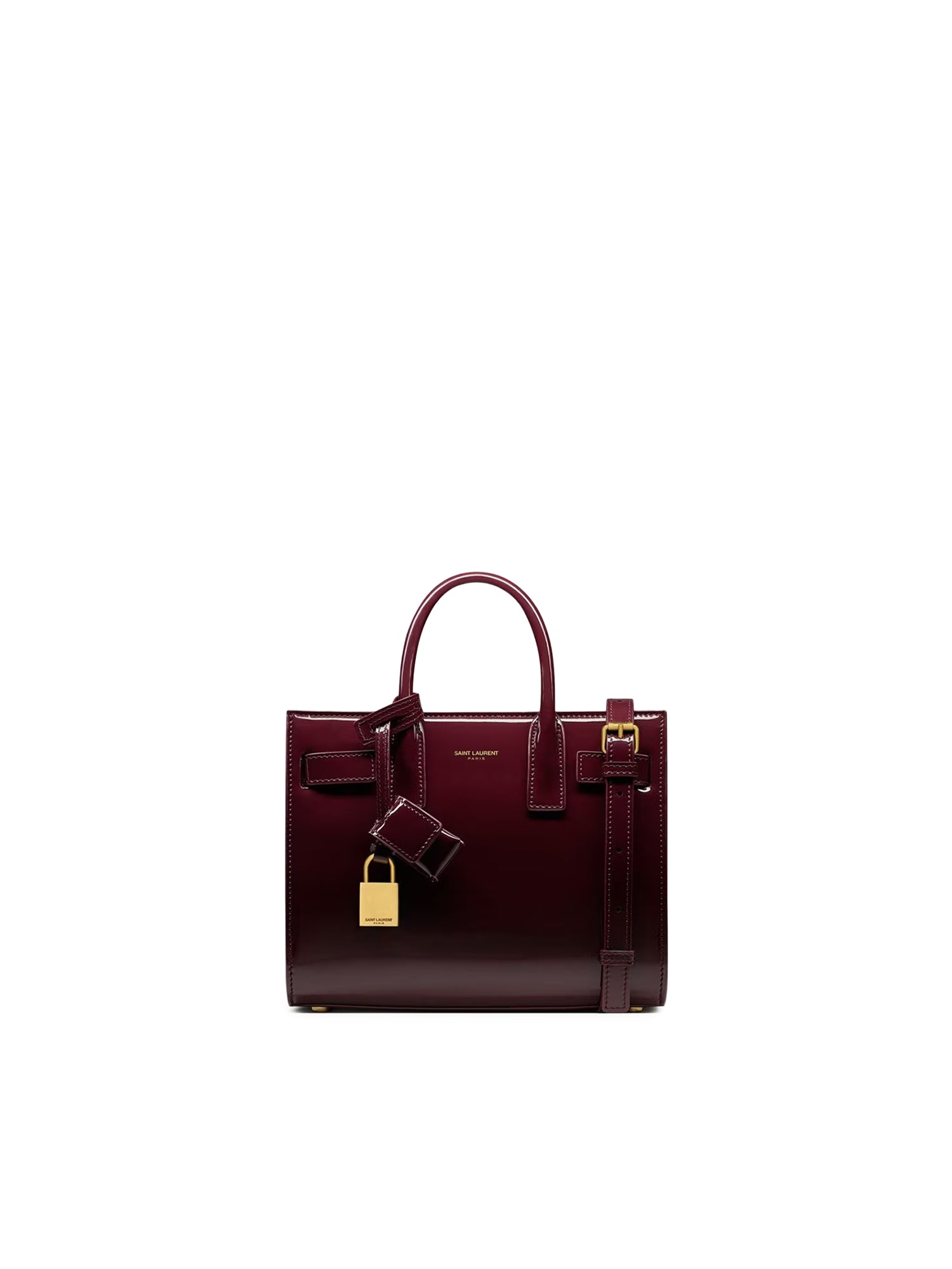 Borsa Sac de Jour in pelle verniciata - Nano 398711 B870W6413 SAINT LAURENT 