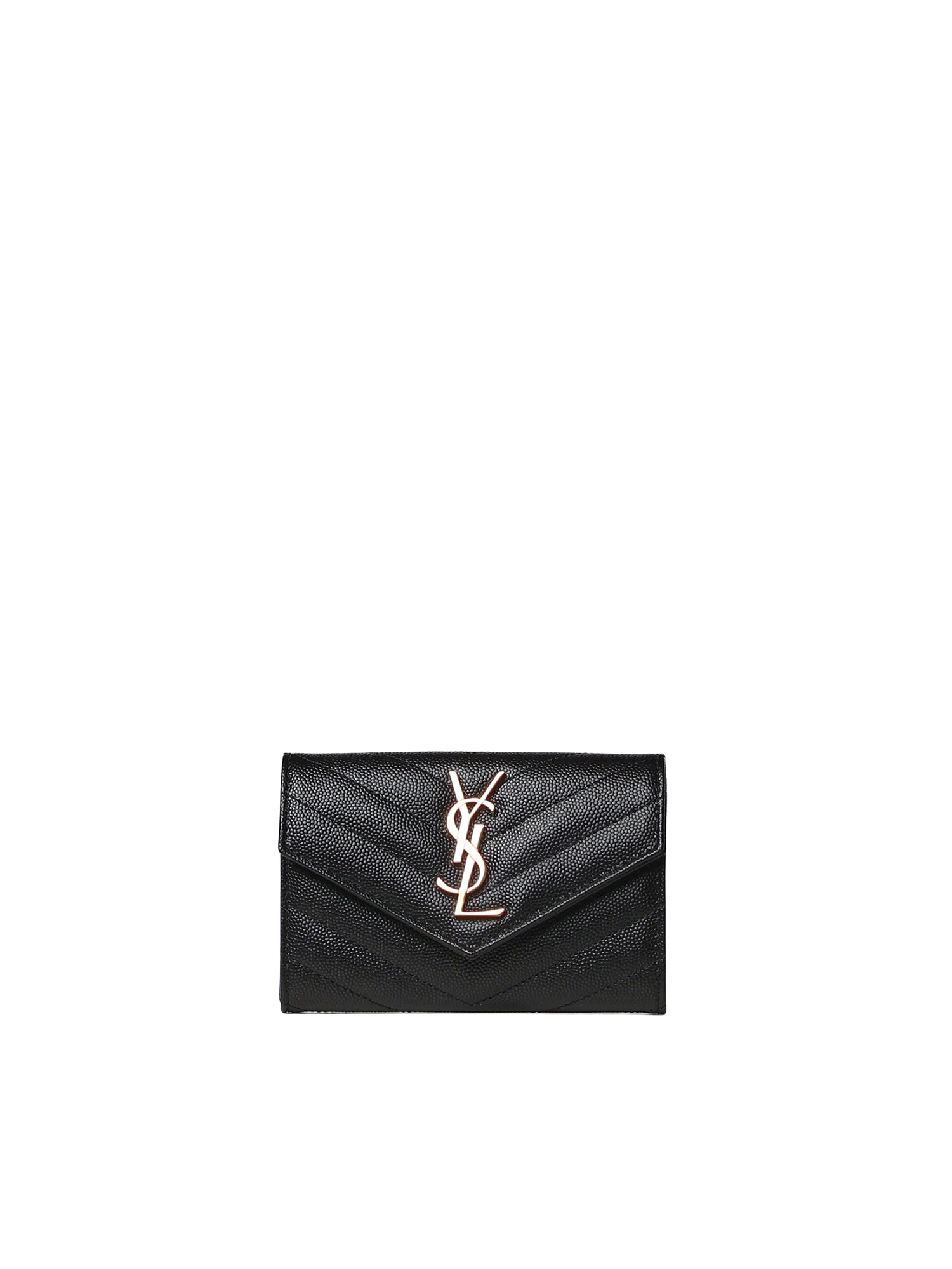 Portafoglio Cassandre Matelassé Envelope in pelle goffrata 414404 BOW011000 SAINT LAURENT 