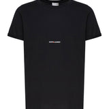 T-shirt logo in cotone 464572 YB2DQ1000 SAINT LAURENT 
