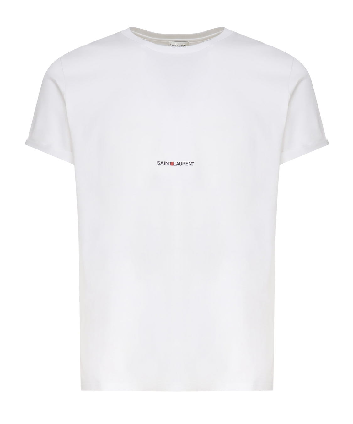 T-shirt in cotone con logo 464572 YB2DQ9000 SAINT LAURENT 