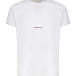 T-shirt in cotone con logo 464572 YB2DQ9000 SAINT LAURENT 