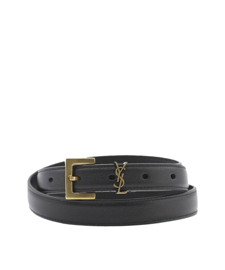 Cintura Cassandre in pelle box 554465 BOO0W1000 SAINT LAURENT 