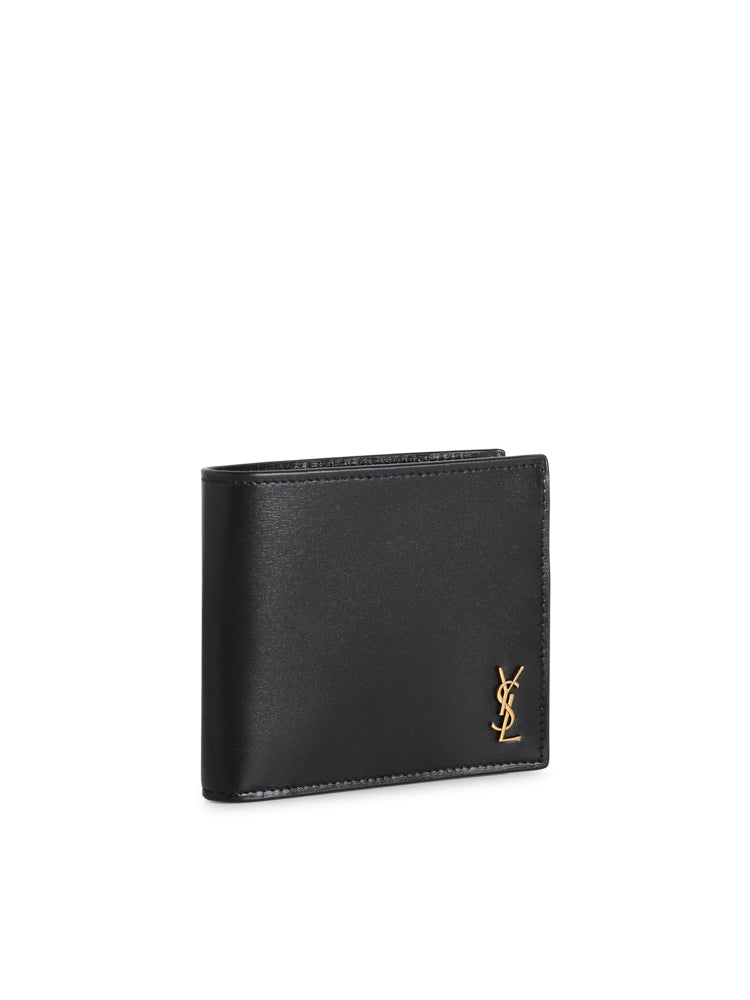 Portafoglio cassandre east/west in pelle lucida 607727 02G0W1000 SAINT LAURENT 