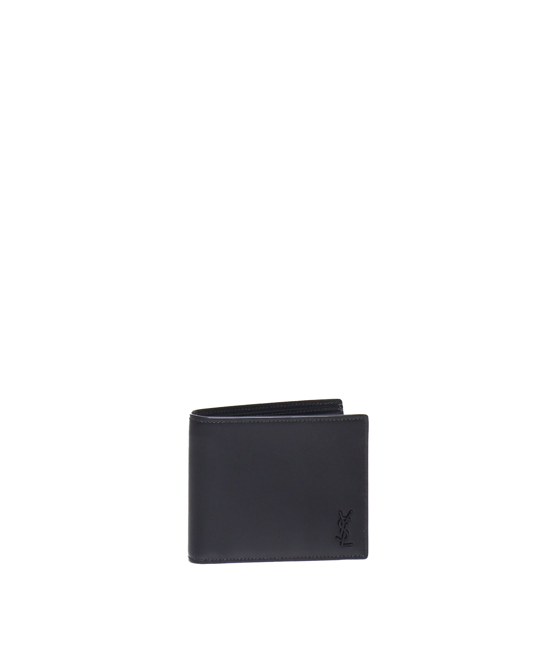 Portafogli Tiny Cassandre east/west in pelle 607727 1JB0U1000 SAINT LAURENT 