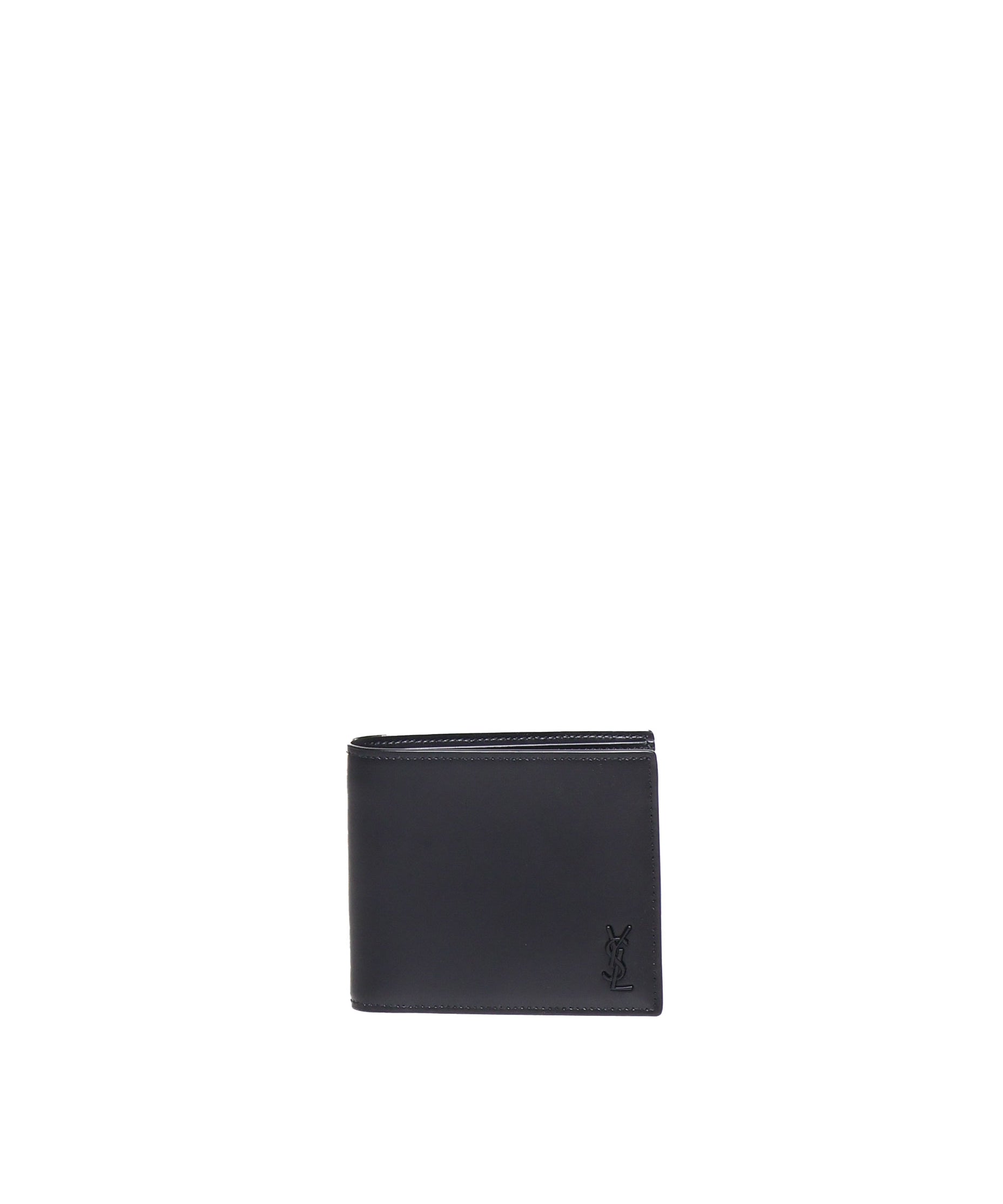 Portafogli Tiny Cassandre east/west in pelle 607727 1JB0U1000 SAINT LAURENT 