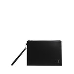 Porta tablet con logo in pelle 683827 1JB0E1000 SAINT LAURENT 