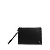 Porta tablet con logo in pelle 683827 1JB0E1000 SAINT LAURENT 