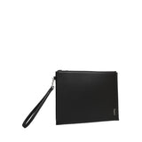 Porta tablet con logo in pelle 683827 1JB0E1000 SAINT LAURENT 