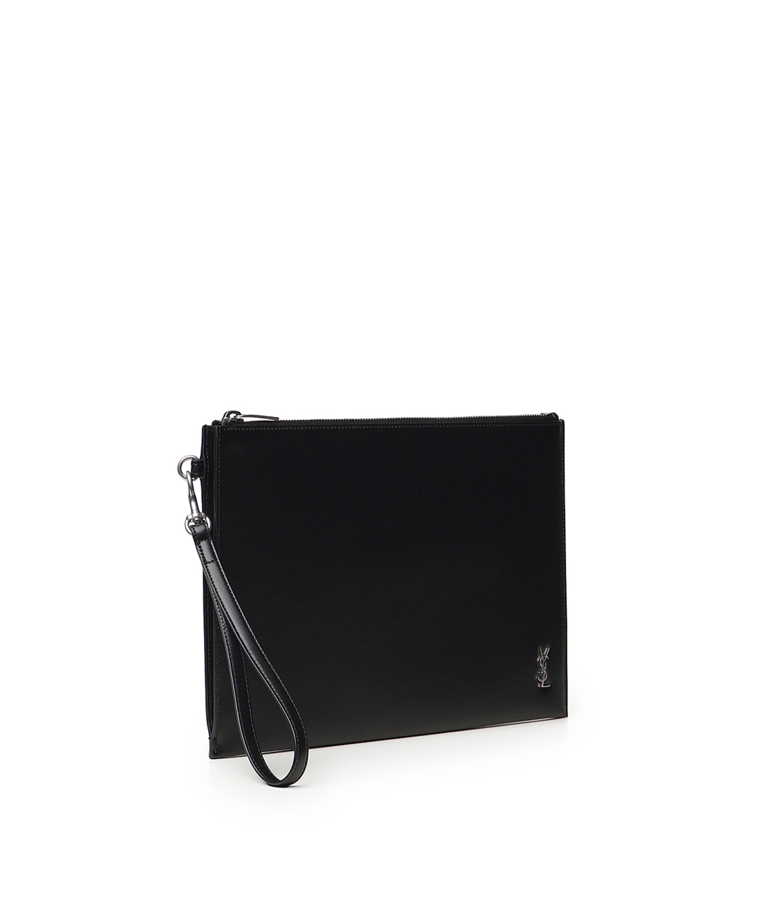 Porta tablet con logo in pelle 683827 1JB0E1000 SAINT LAURENT 