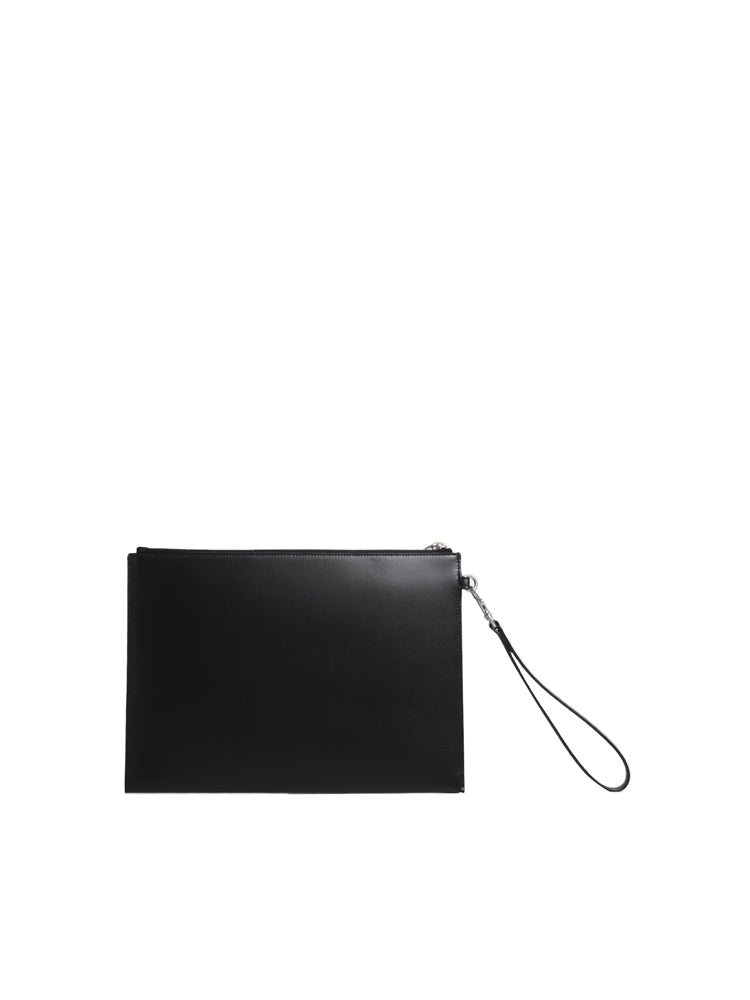 Porta tablet con logo in pelle 683827 1JB0E1000 SAINT LAURENT 