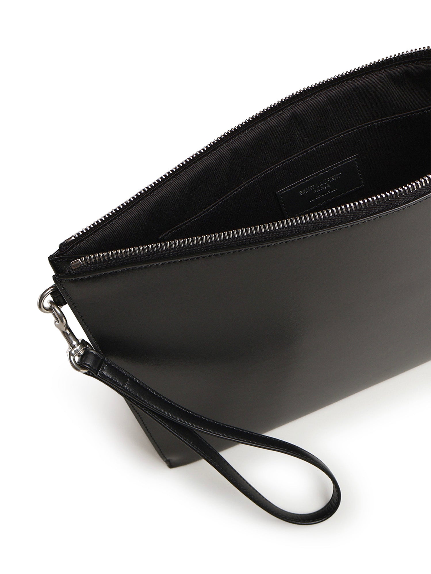 Porta tablet con logo in pelle 683827 1JB0E1000 SAINT LAURENT 