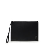 Porta tablet con logo in pelle 683827 1JB0E1000 SAINT LAURENT 