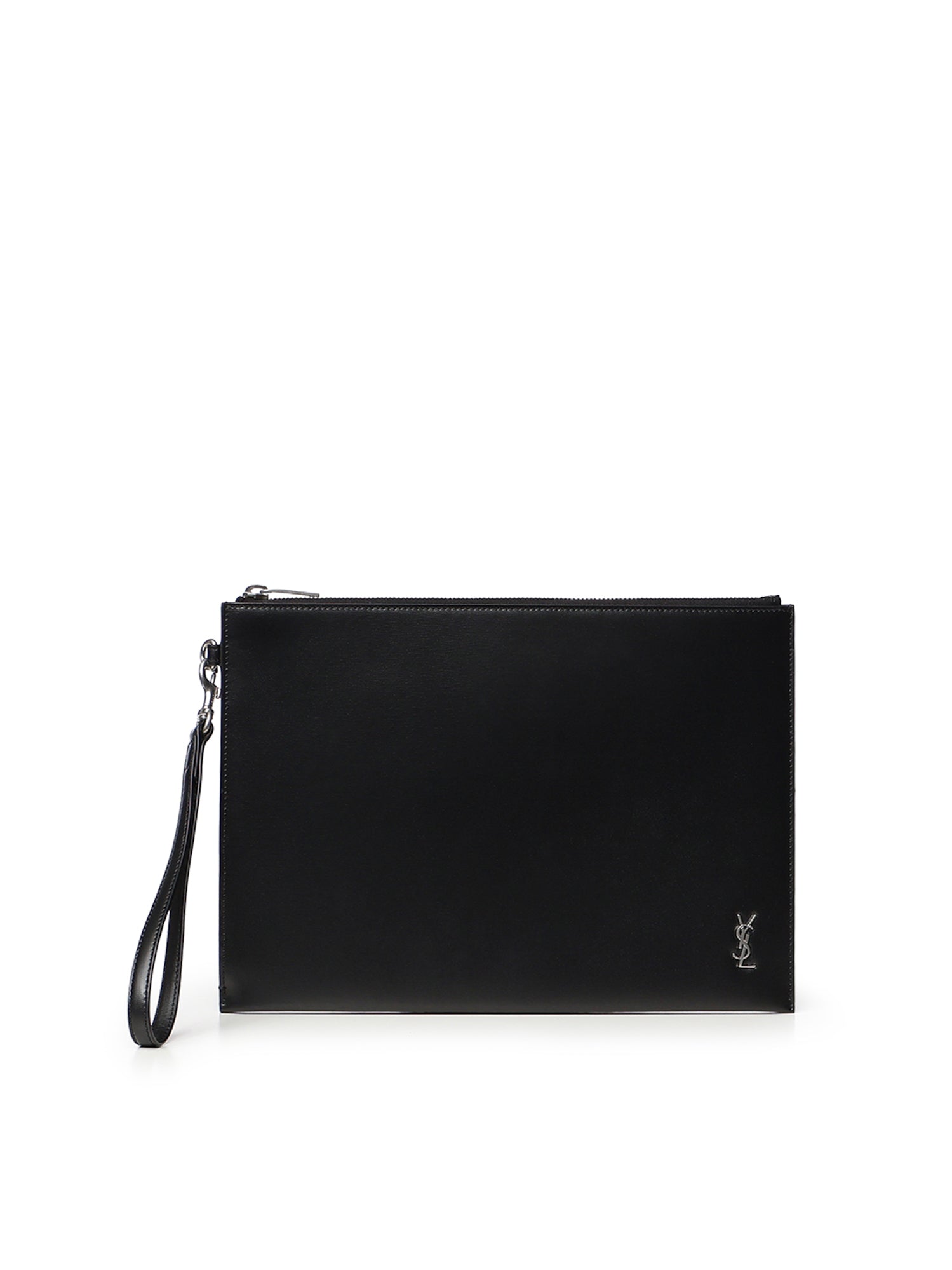 Porta tablet con logo in pelle 683827 1JB0E1000 SAINT LAURENT 