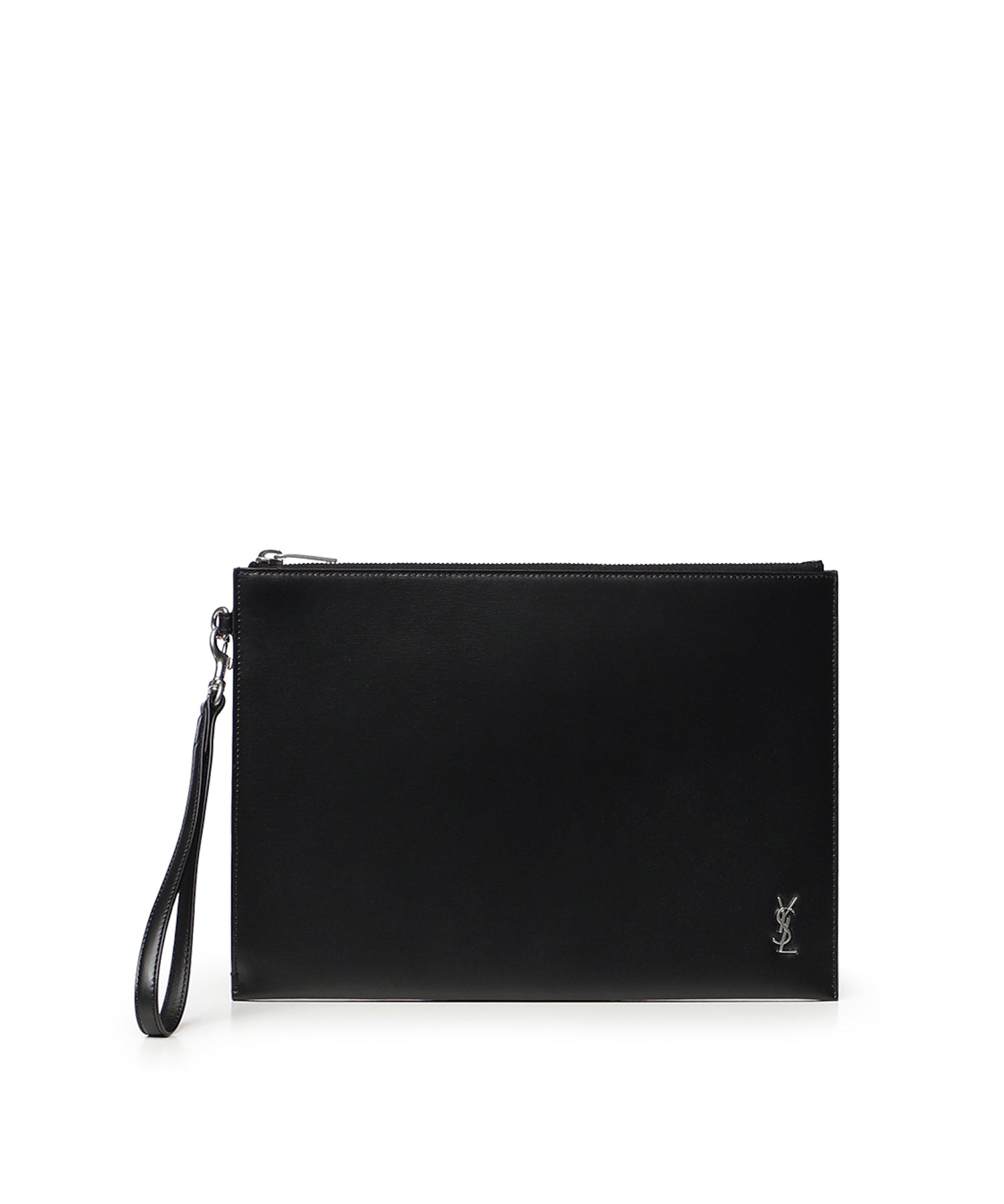 Porta tablet con logo in pelle 683827 1JB0E1000 SAINT LAURENT 