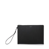 Porta tablet Saint Laurent Paris in pelle goffrata grain de poudre 683865 BTY0N1000 SAINT LAURENT 
