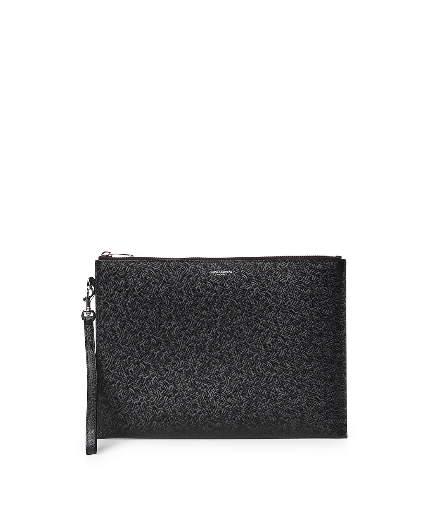 Porta tablet Saint Laurent Paris in pelle goffrata grain de poudre 683865 BTY0N1000 SAINT LAURENT 