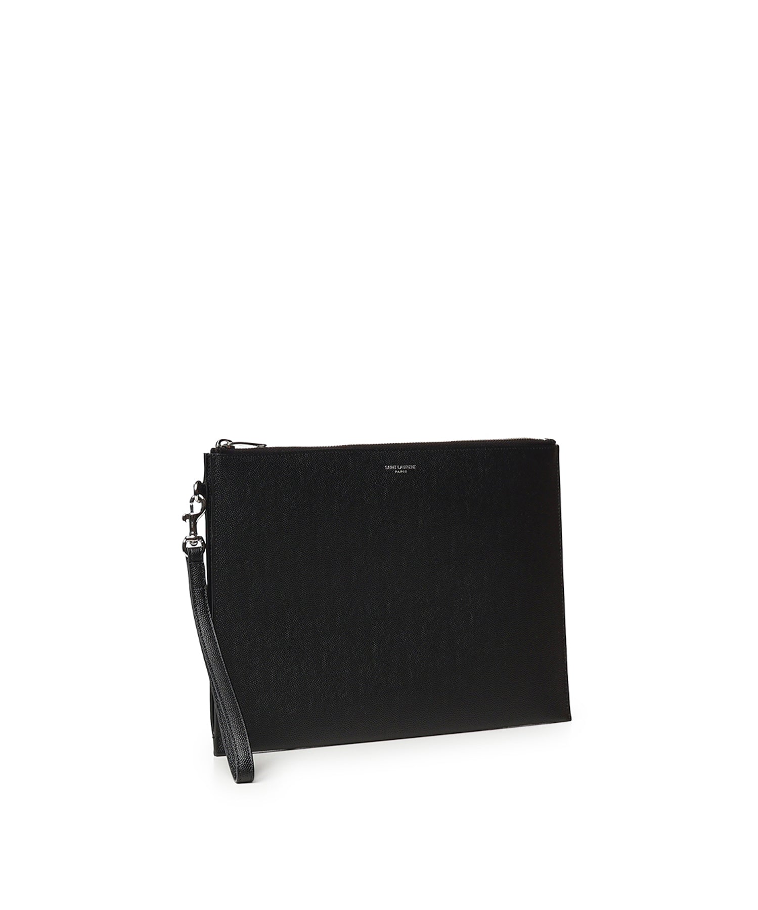 Porta tablet Saint Laurent Paris in pelle goffrata grain de poudre 683865 BTY0N1000 SAINT LAURENT 