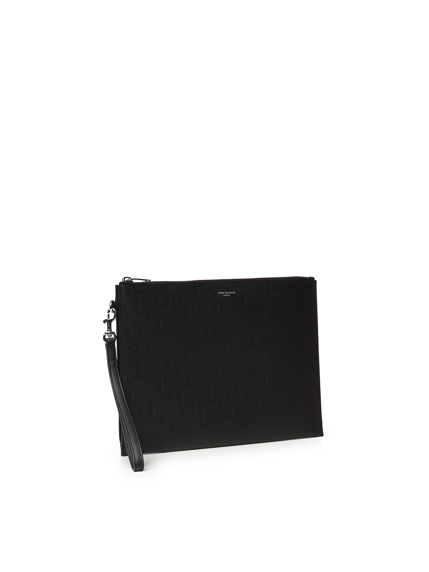 Porta tablet Saint Laurent Paris in pelle goffrata grain de poudre 683865 BTY0N1000 SAINT LAURENT 