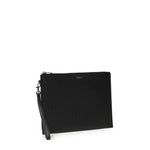 Porta tablet Saint Laurent Paris in pelle goffrata grain de poudre 683865 BTY0N1000 SAINT LAURENT 