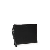 Porta tablet Saint Laurent Paris in pelle goffrata grain de poudre 683865 BTY0N1000 SAINT LAURENT 