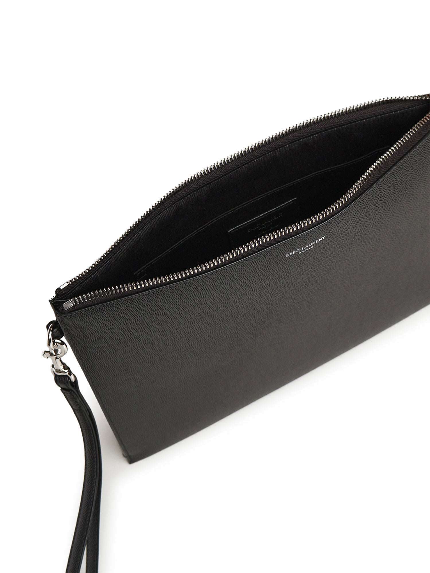 Porta tablet Saint Laurent Paris in pelle goffrata grain de poudre 683865 BTY0N1000 SAINT LAURENT 