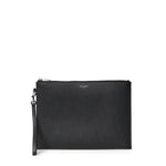 Porta tablet Saint Laurent Paris in pelle goffrata grain de poudre 683865 BTY0N1000 SAINT LAURENT 