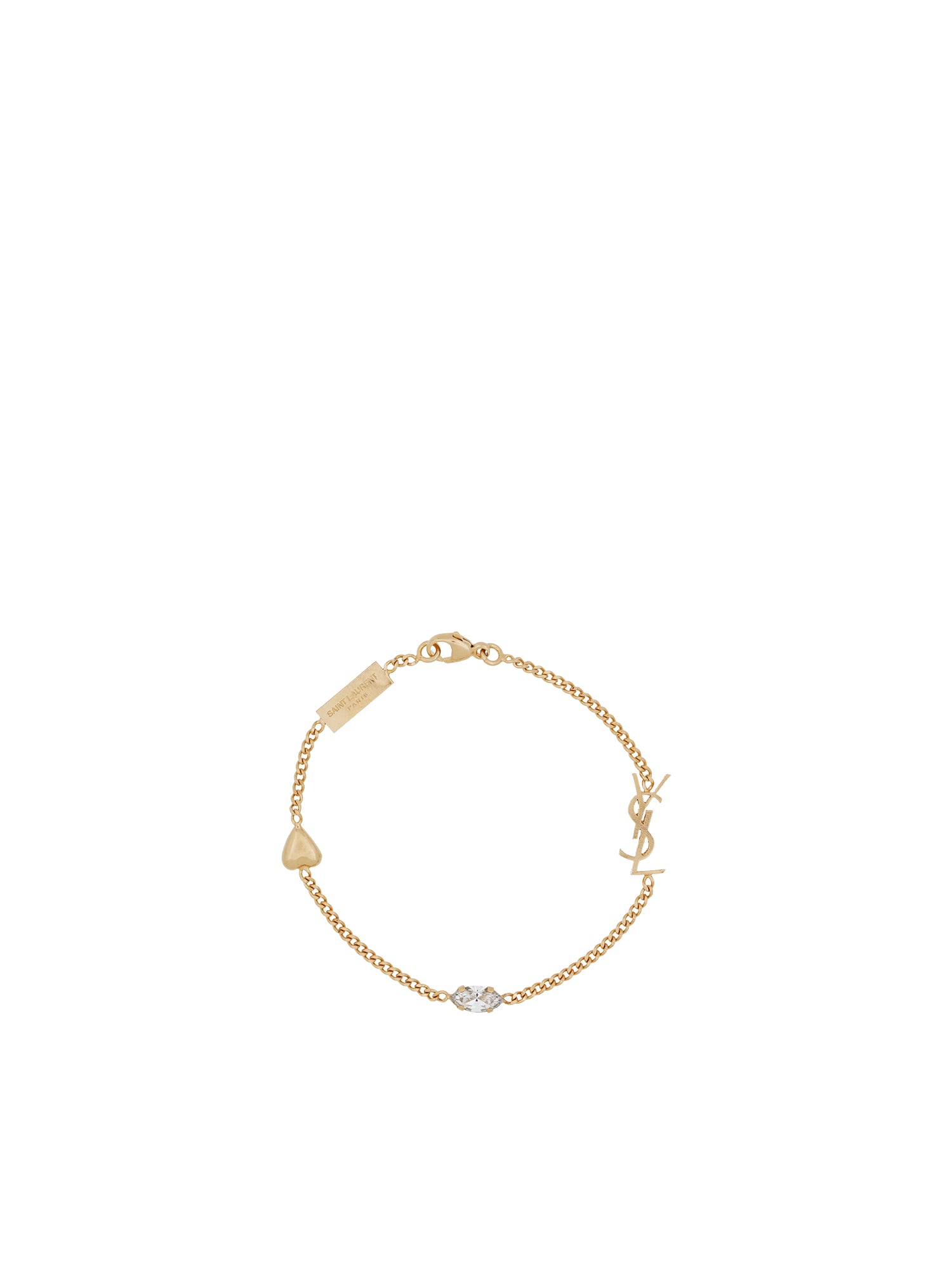 Bracciale con charm a cuore Cassandre 701950 Y15269137 SAINT LAURENT 