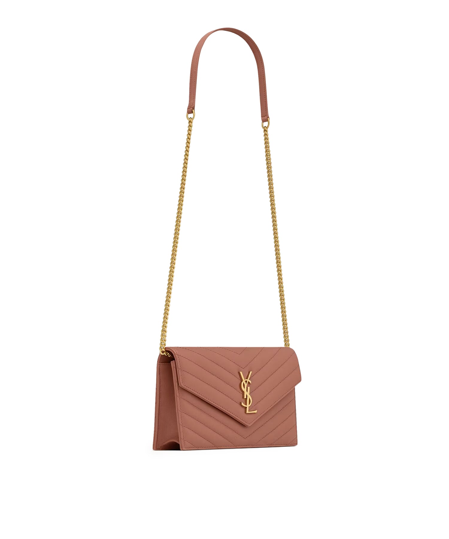 Portafogli con catena Envelope Cassandre in pelle 742920 AAA445922 SAINT LAURENT 