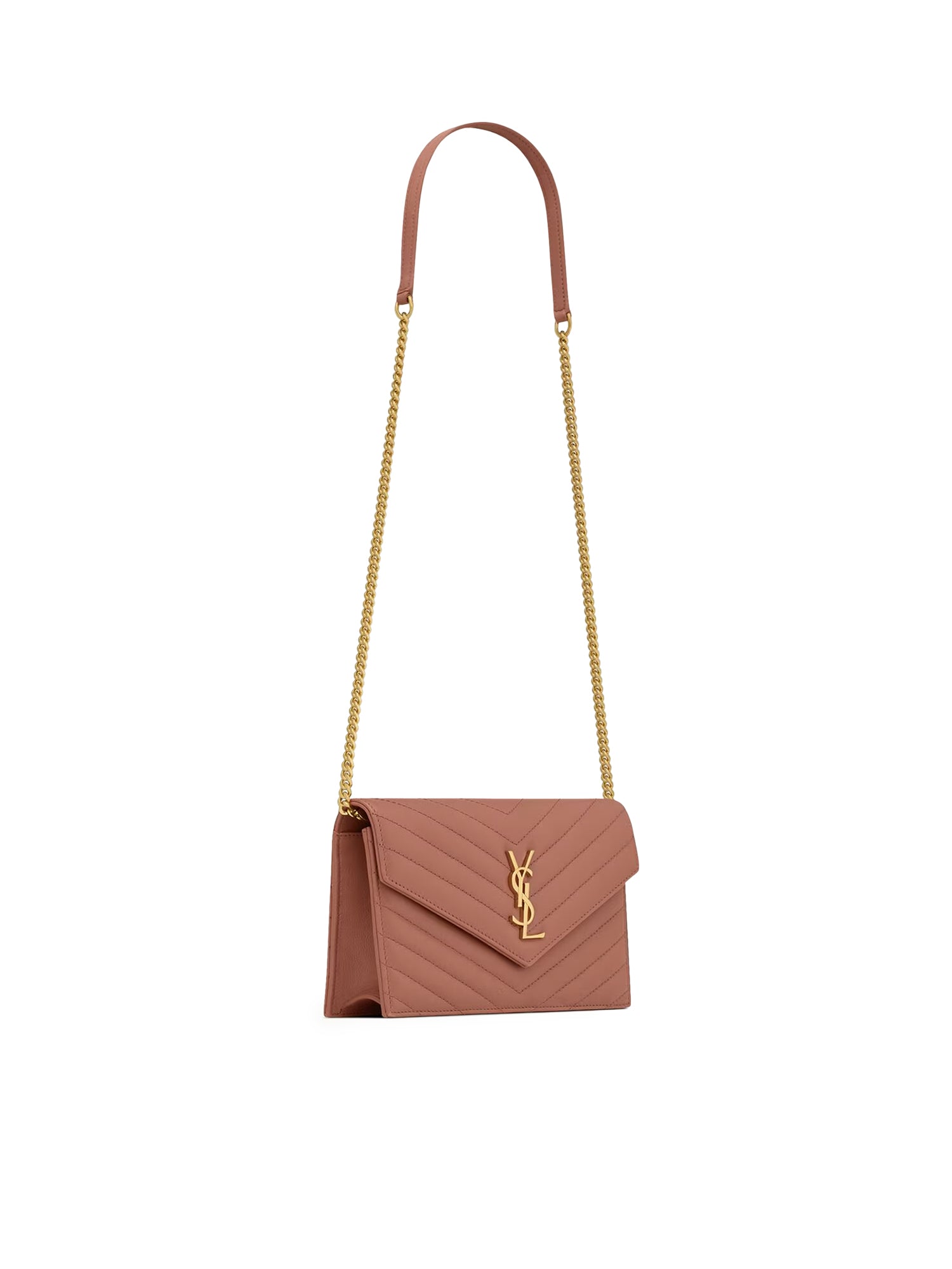Portafogli con catena Envelope Cassandre in pelle 742920 AAA445922 SAINT LAURENT 