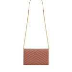 Portafogli con catena Envelope Cassandre in pelle 742920 AAA445922 SAINT LAURENT 