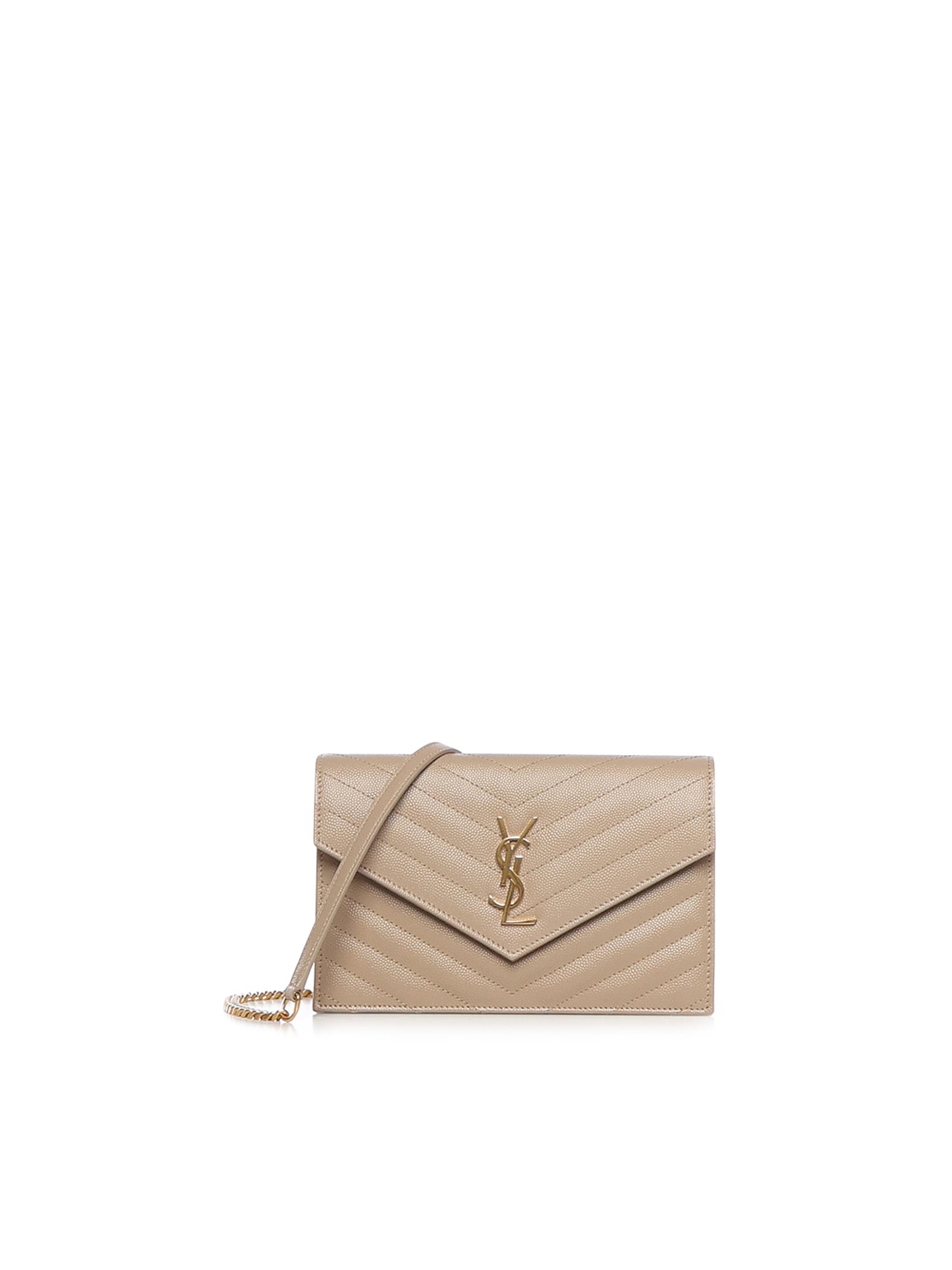 Pochette Envelope con catena Cassandre in pelle 742920 BOW012721 SAINT LAURENT 