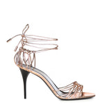 Sandali Babylone in pelle metallizzata 785706 0NL005912 SAINT LAURENT 