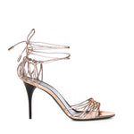 Sandali Babylone in pelle metallizzata 785706 0NL005912 SAINT LAURENT 
