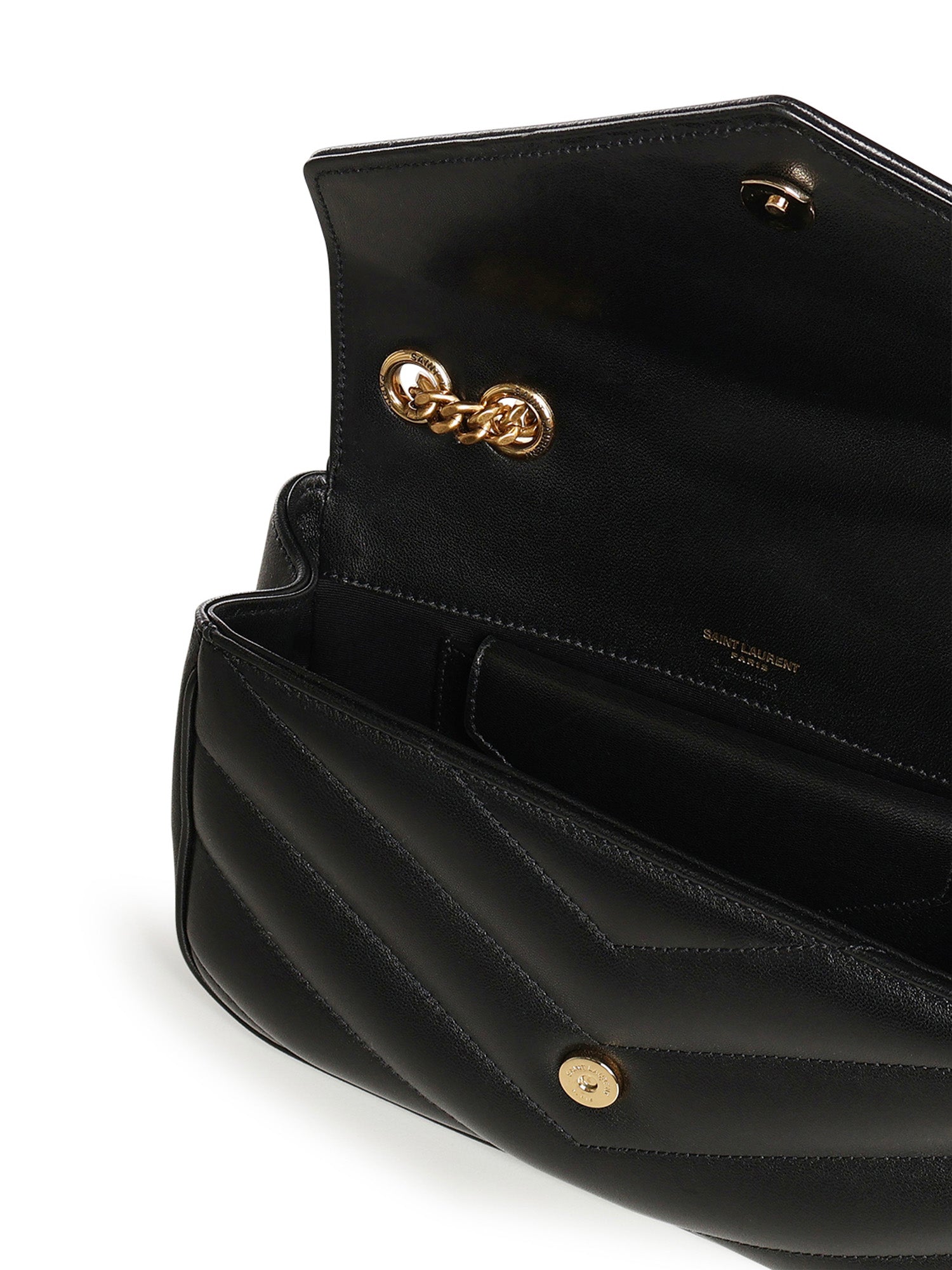 Borsa Loulou small in pelle di agnello trapuntata 801437 AAEAX1000 SAINT LAURENT 