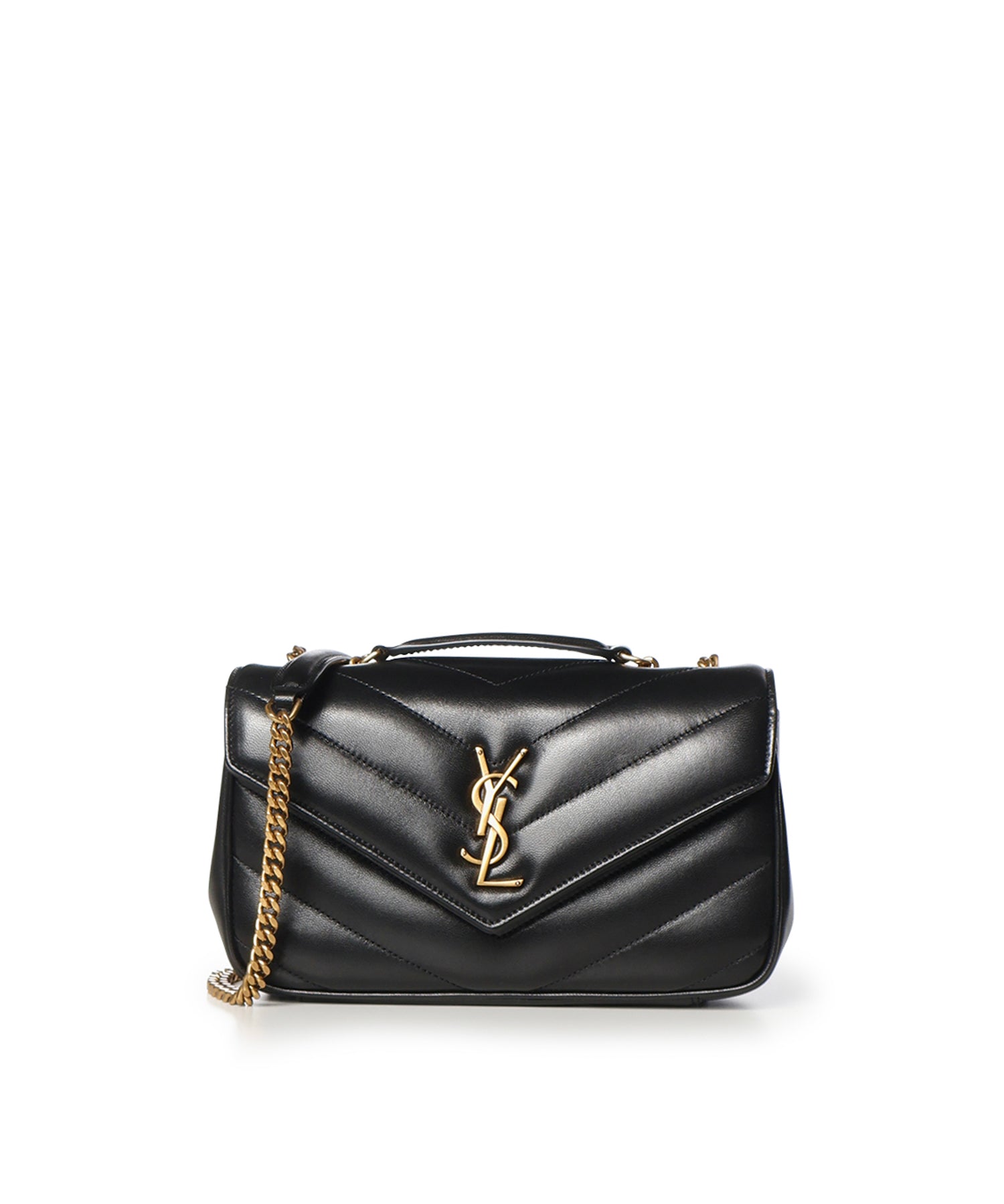 Borsa Loulou small in pelle di agnello trapuntata 801437 AAEAX1000 SAINT LAURENT 