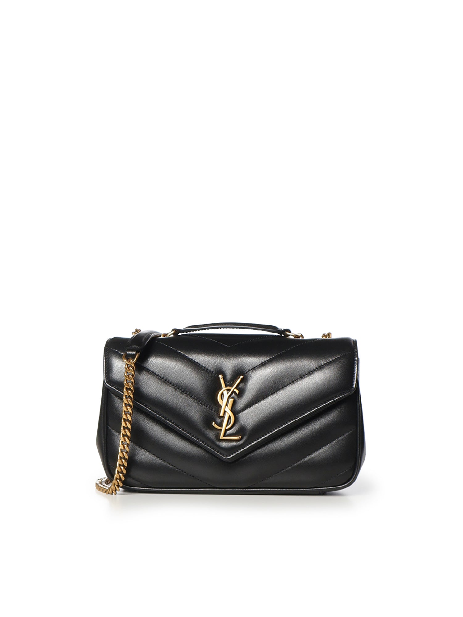 Borsa Loulou small in pelle di agnello trapuntata 801437 AAEAX1000 SAINT LAURENT 