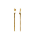 Orecchini in metallo con nappina Cassandre 803195 Y15008030 SAINT LAURENT 