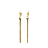 Orecchini in metallo con nappina Cassandre 803195 Y15008030 SAINT LAURENT 