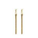 Orecchini in metallo con nappina Cassandre 803195 Y15008030 SAINT LAURENT 