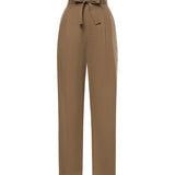 Pantalone a vita alta in cotone 836553 YZ9CV2412 SAINT LAURENT 