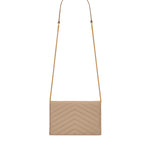 Pochette Envelope con catena Cassandre in pelle grain de poudre 857605 BOW012721 SAINT LAURENT 