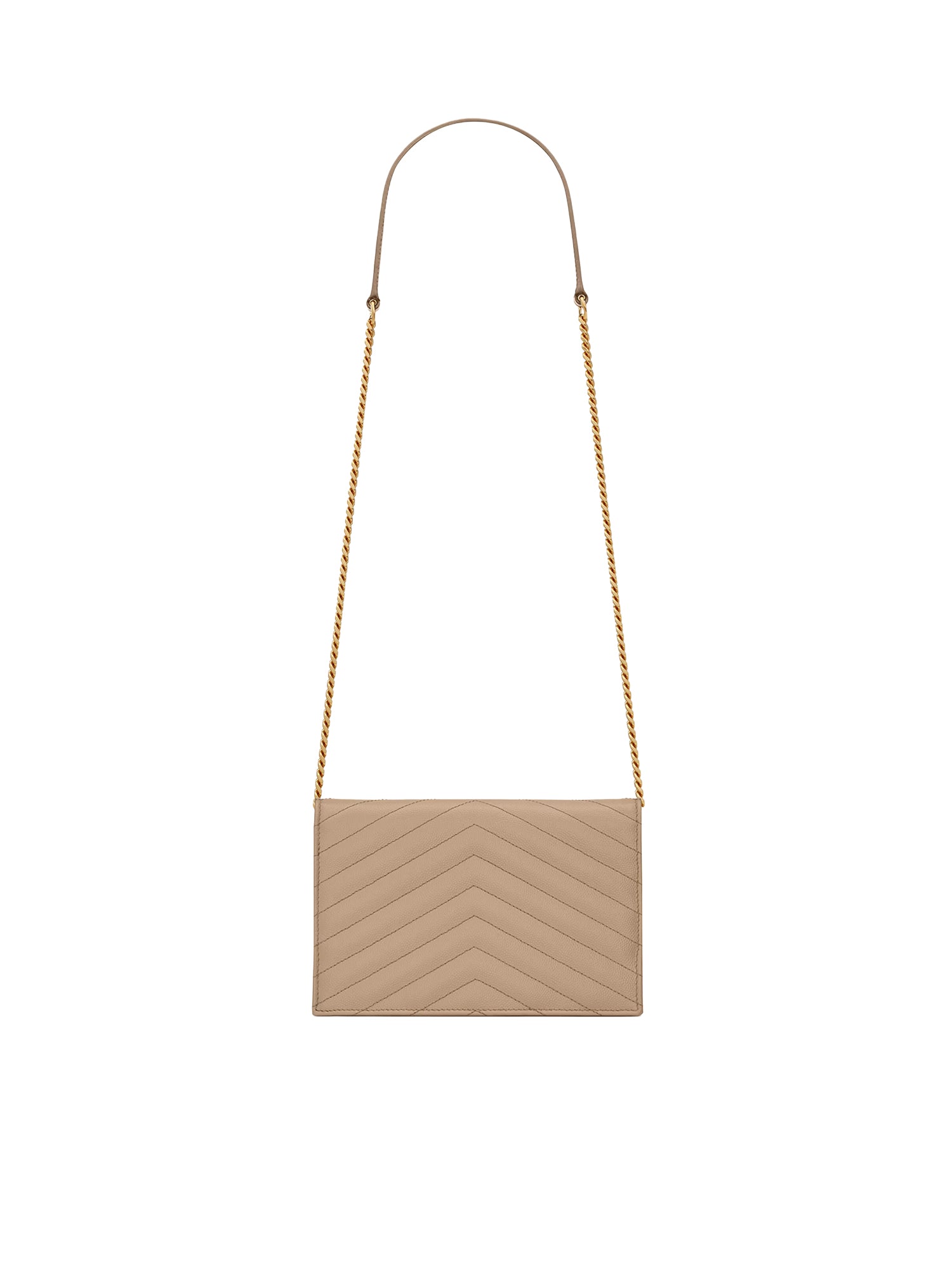 Pochette Envelope con catena Cassandre in pelle grain de poudre 857605 BOW012721 SAINT LAURENT 